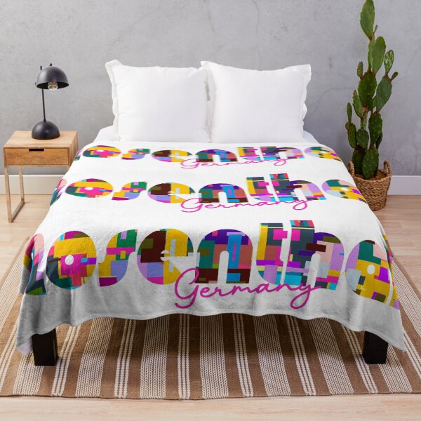 Item preview, Rosenthal, Germany, Vibrant Abstract City Typography Art designed and sold by Wanderful-roads.