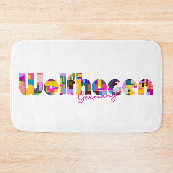 Item preview, Wolfhagen, Germany, Vibrant Abstract City Typography Art designed and sold by Wanderful-roads.