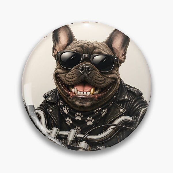 Item preview, Born To Ride French Bulldog Biker designed and sold by MischiefPaws.