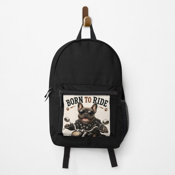 Item preview, Born To Ride French Bulldog Biker designed and sold by MischiefPaws.