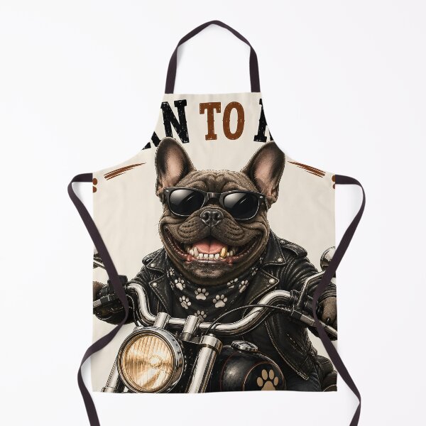 Item preview, Born To Ride French Bulldog Biker designed and sold by MischiefPaws.