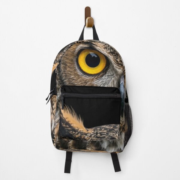 Item preview, Majestic Horned Owl with Intense Yellow Eyes designed and sold by ovidiuboc.