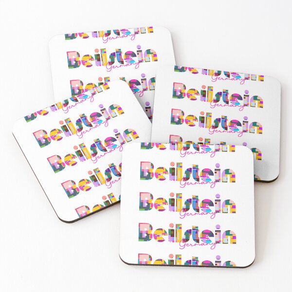 Item preview, Beilstein, Germany, Vibrant Abstract City Typography Art designed and sold by Wanderful-roads.