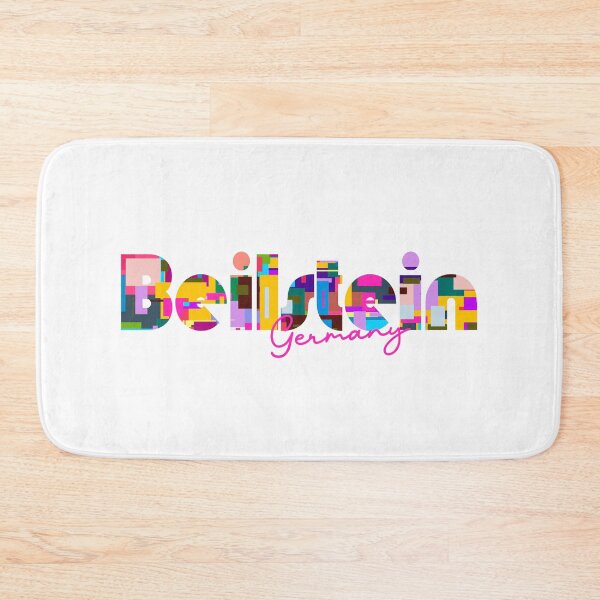 Item preview, Beilstein, Germany, Vibrant Abstract City Typography Art designed and sold by Wanderful-roads.