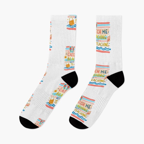 Item preview, Catch Me Beaching Not Teaching Cute Teacher Summer designed and sold by LunaMagicStudio.
