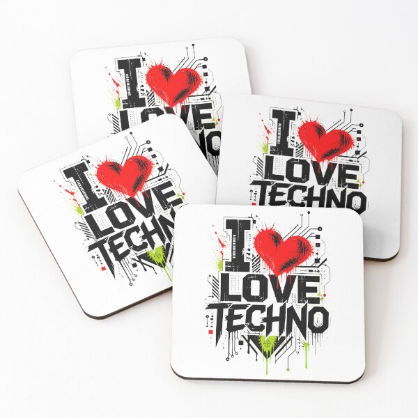 Item preview, Love Techno Industrial Street Art Grungy designed and sold by  ZenRave Designs.