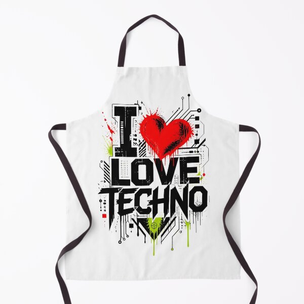 Item preview, Love Techno Industrial Street Art Grungy designed and sold by ZenRave Designs.