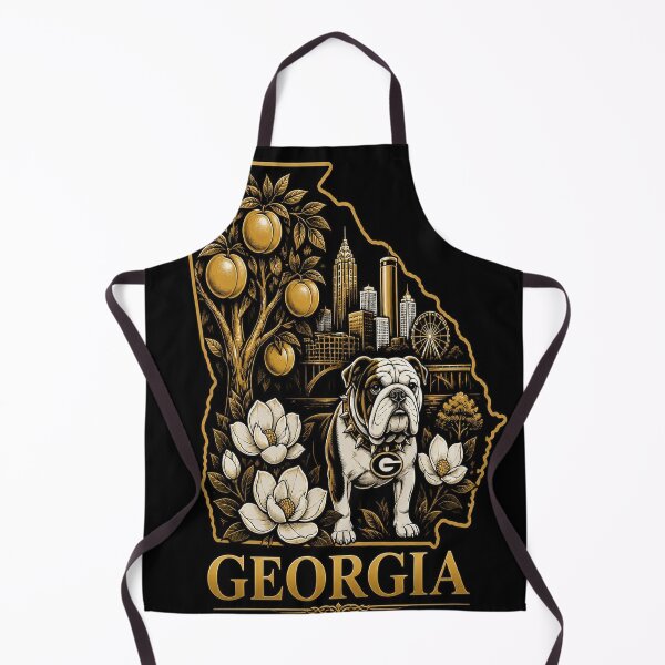Item preview, Georgia Shirt Gold Black State Pride Design designed and sold by SunnyDesign82.