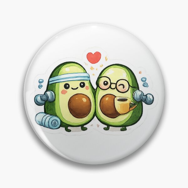 Item preview, Cute Avocado Gym and Coffee Fitness designed and sold by Northline Creative.