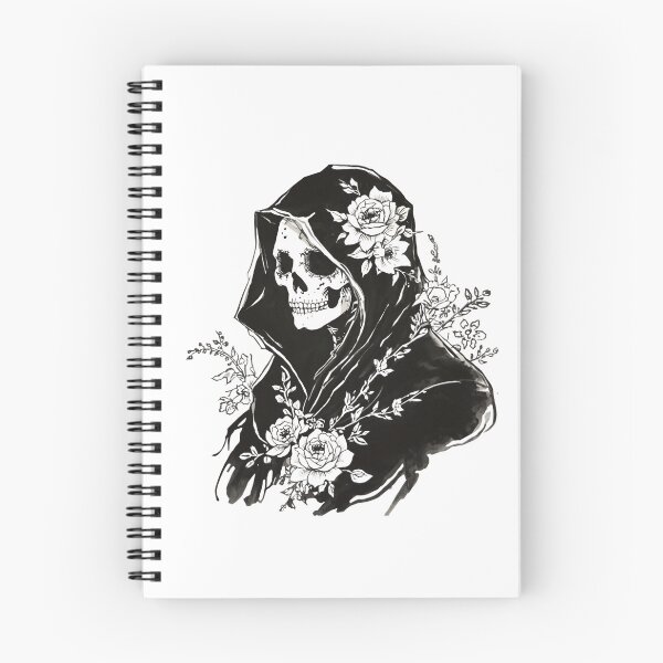 Item preview,  Death with a bouquet of flowers designed and sold by uunaa.