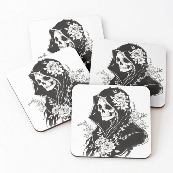 Item preview,  Death with a bouquet of flowers designed and sold by uunaa.