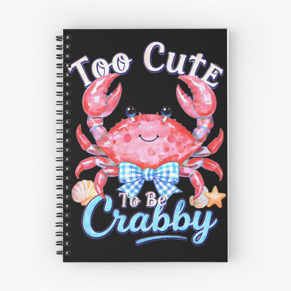 Item preview, Too cute crabby, Crab With Bow Tie Watercolor Illustration, Nautical Beach Cartoon designed and sold by Lozarux.