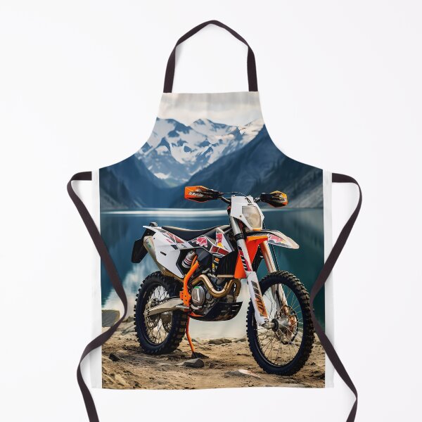 Item preview, Scenic Mountain Lake Enduro Dirt Bike Adventure Art designed and sold by RevUpDesign.