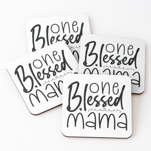 Item preview, One Blessed Mama - Cute Mothers Day Retro Vintage Floral Aesthetic Mom Mommy Wife Family Grandma Gift designed and sold by FuzionRaptor.