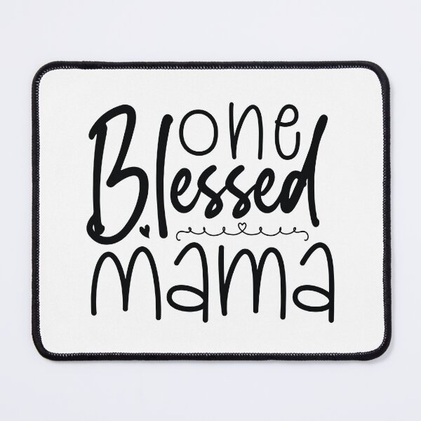 Item preview, One Blessed Mama - Cute Mothers Day Retro Vintage Floral Aesthetic Mom Mommy Wife Family Grandma Gift designed and sold by FuzionRaptor.