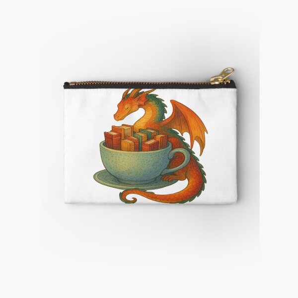 Item preview, Dragon Reading Books in Giant Teacup | Cozy Fantasy Book Lover Design designed and sold by BookedAndDesign.