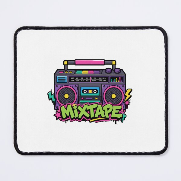 Item preview, Retro 90s Neon Graffiti Boombox Sticker designed and sold by Winterp09.