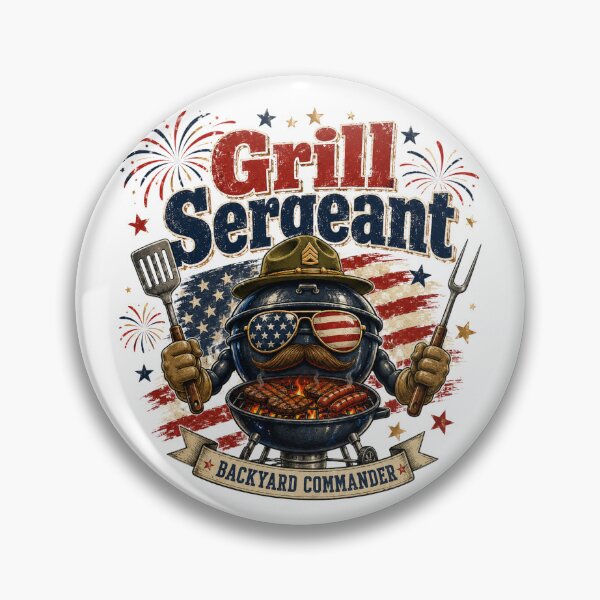 Item preview, Grill Sergeant | 4th of July designed and sold by Katybmadeit.