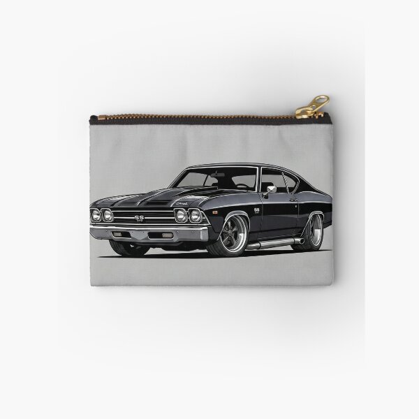 Item preview, Classic 1969 Chevrolet Chevelle SS Black Muscle Car Art Illustration designed and sold by Motorline44.