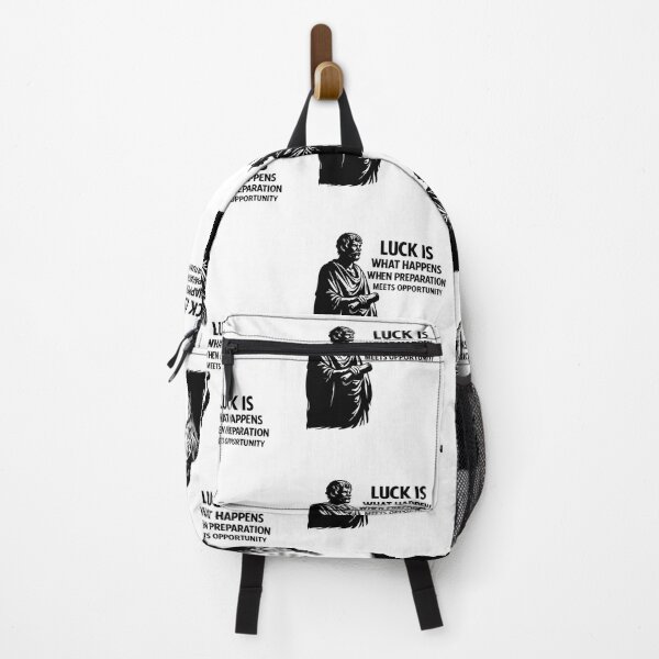 Item preview, Seneca Inspired Stoic Philosophy Art – Luck Is What Happens When Preparation Meets Opportunity Quote designed and sold by Donsean22.