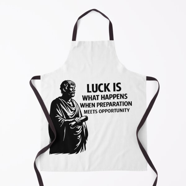 Item preview, Seneca Inspired Stoic Philosophy Art – Luck Is What Happens When Preparation Meets Opportunity Quote designed and sold by Donsean22.
