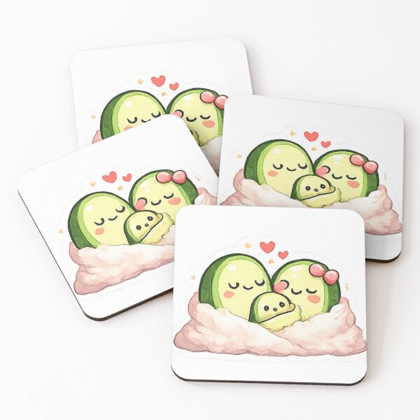 Item preview, Cute Avocado Family designed and sold by Northline Creative.