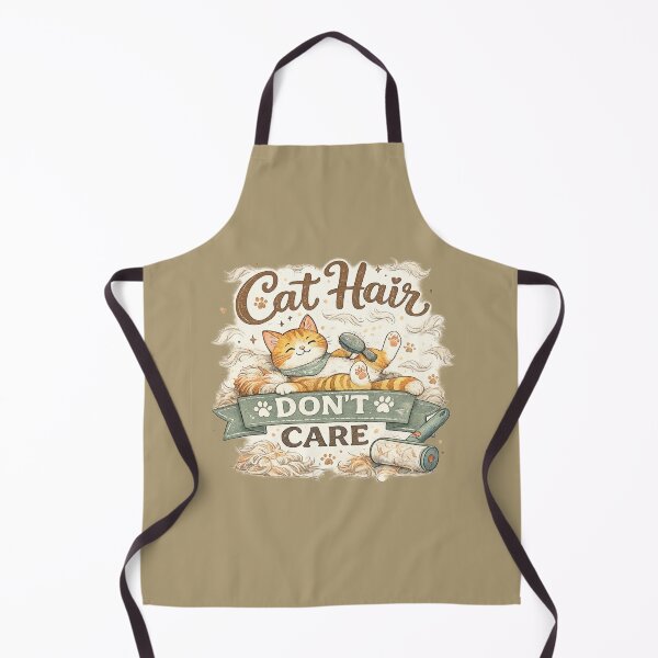Item preview, Cat Hair Don't Care Funny Cat Lover Vintage Cat Mom Gift Design designed and sold by MimiSabu.