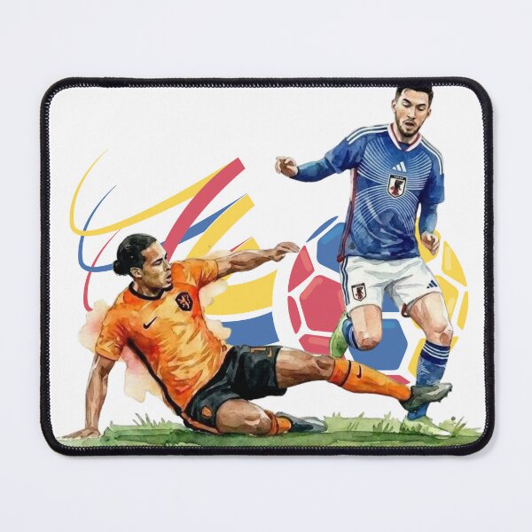 Item preview, Epic Football Clash: Japan vs Netherlands Watercolor designed and sold by cucuzeus.