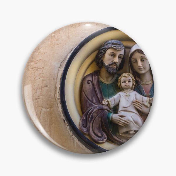 Item preview, Religious Wall Plaque of the Holy Family, Madonna and Child With Saint Joseph Sculpture designed and sold by Nmallia.