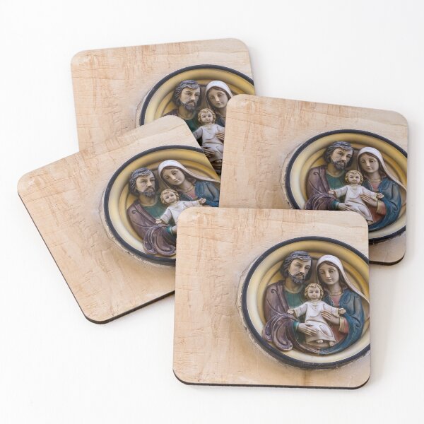 Item preview, Religious Wall Plaque of the Holy Family, Madonna and Child With Saint Joseph Sculpture designed and sold by Nmallia.