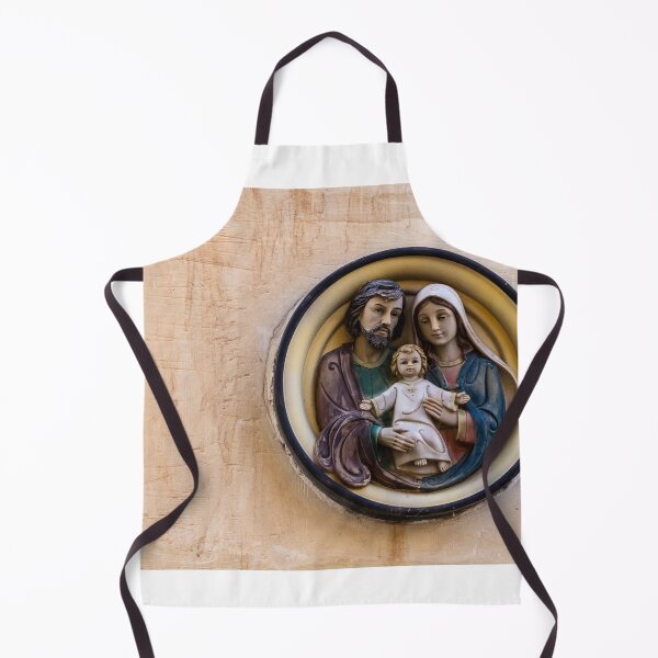 Artikelvorschau, Religiöse Wandtafel der Heiligen Familie, Madonna mit Kind und Skulptur des Heiligen Josef entworfen und verkauft von Nmallia.