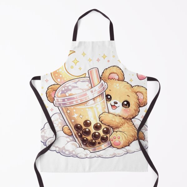 Item preview, Powered By Boba - Cute Kawaii Bubble Tea Bear designed and sold by LandlordsIndia.
