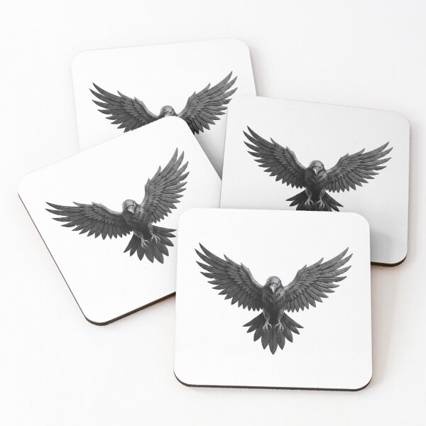 Item preview, Epic Dark Gothic Crow With Spread Wings designed and sold by Munib320.