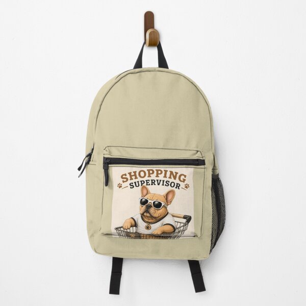 Item preview, Funny French Bulldog Shopping Supervisor designed and sold by MischiefPaws.