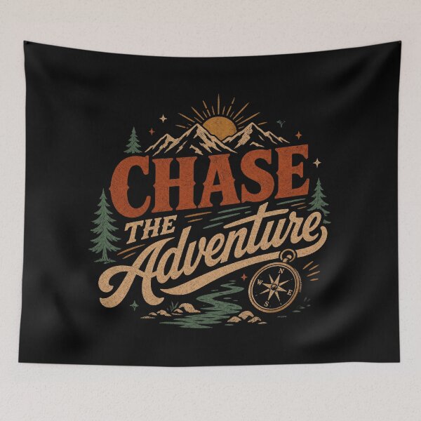 Item preview, Vintage Adventure Awaits Mountain Hiking  designed and sold by Creatby7030.