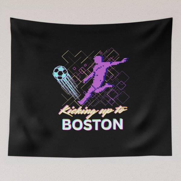 Item preview, Retro Boston Soccer 2026 - Kicking Up To Boston Pixel Art designed and sold by SunandShade.