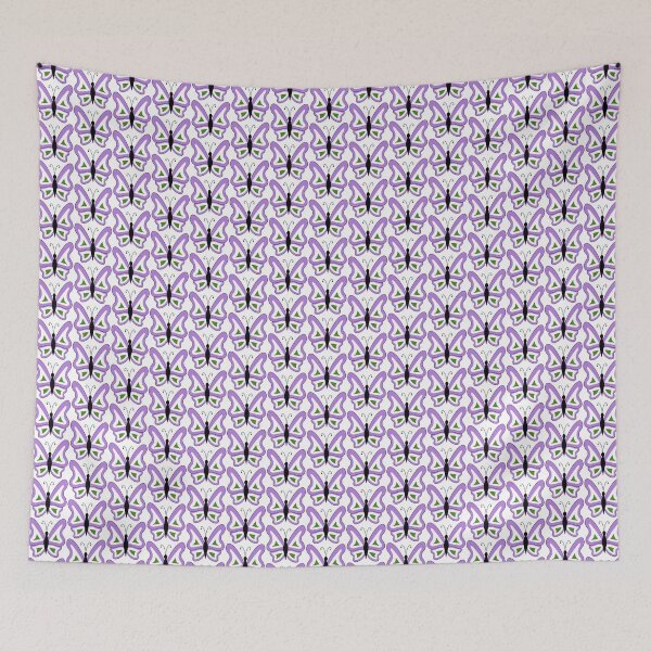 Item preview, Genderqueer Pride butterflies designed and sold by Celeste Bocchicchio-Chaudhri.