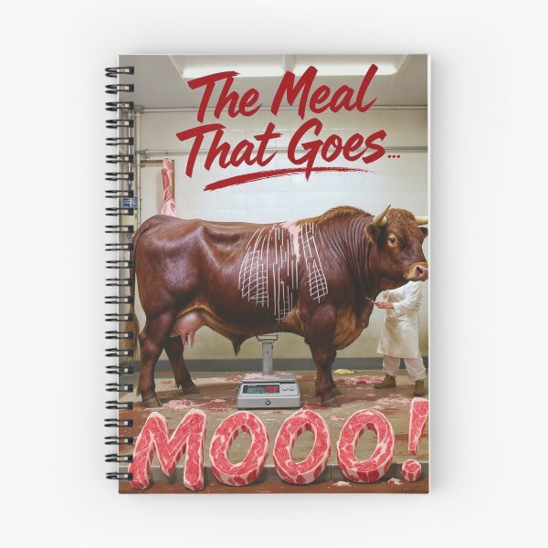 Item preview, Meal Goes Mooo! Print designed and sold by Lichentroupe63.