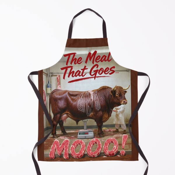 Item preview, Meal Goes Mooo! Print designed and sold by Lichentroupe63.
