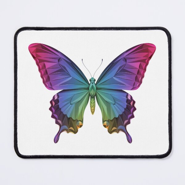 Item preview, Tribal Butterfly - Rainbow Geometric Butterfly – Vibrant Low Poly Butterfly Art designed and sold by ArcticFoxStudio.