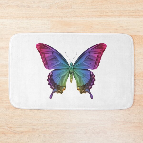 Item preview, Tribal Butterfly - Rainbow Geometric Butterfly – Vibrant Low Poly Butterfly Art designed and sold by ArcticFoxStudio.