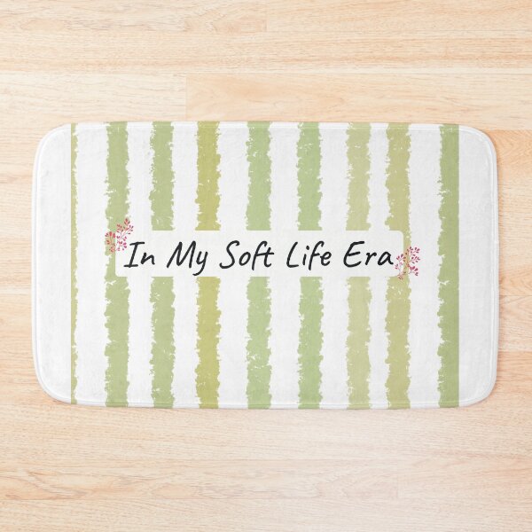 Item preview, In My Soft Life Era Sage Green Stripes designed and sold by StoriesInGrain.