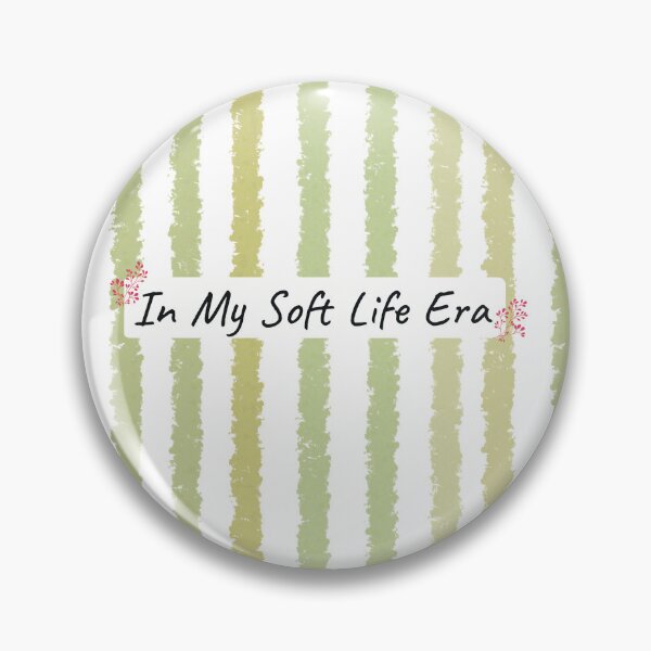 Item preview, In My Soft Life Era Sage Green Stripes designed and sold by StoriesInGrain.