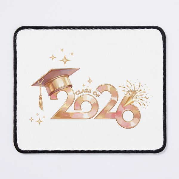 Item preview, Class of 2026 Graduate with Rose Gold Graduation Hat & Stars designed and sold by jeweleddesigns.
