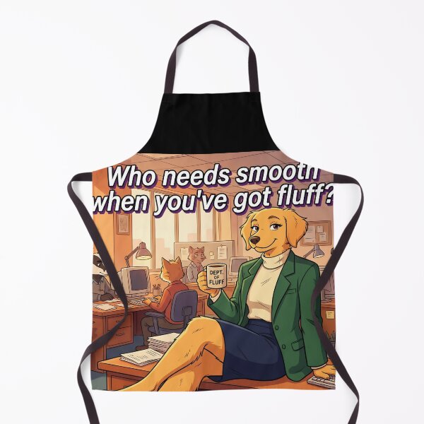 Item preview, Who Needs Smooth When You've Got Fluff? - Corporate Furry Art designed and sold by Trevor Cutler.