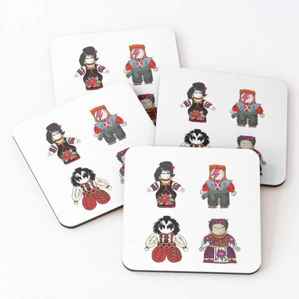 Item preview, Ukrainian Motanka Sticker Pack | Funny Rock Star Ethnic Meme designed and sold by MyxaART.