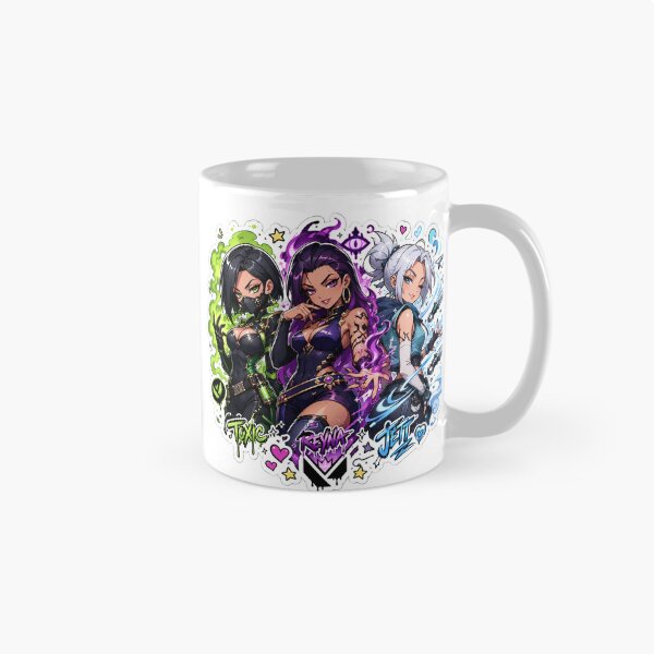 Item preview, Valorant Viper Reyna Jett Doodle Fan Art  designed and sold by RadiantDrop.