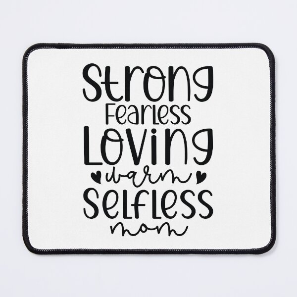 Item preview, Strong Fearless Loving Warm Selfless Mom - Cute Mothers Day Retro Vintage Floral Aesthetic Gift designed and sold by FuzionRaptor.