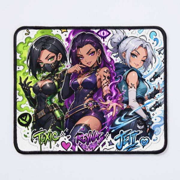 Item preview, Valorant Viper Reyna Jett Doodle Fan Art  designed and sold by RadiantDrop.