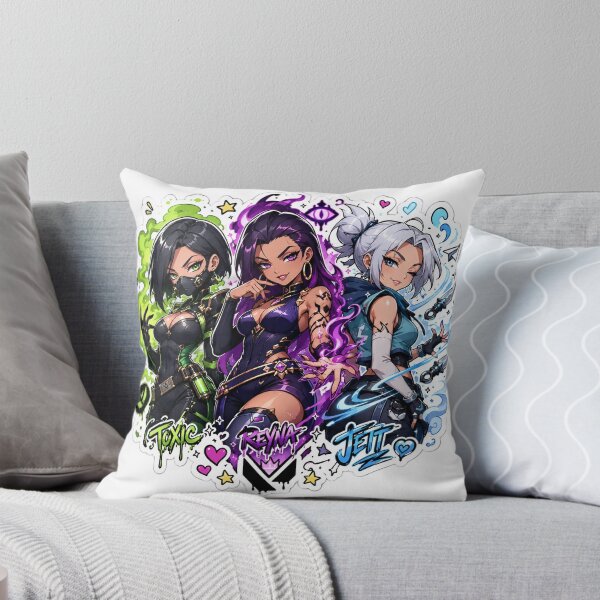 Item preview, Valorant Viper Reyna Jett Doodle Fan Art  designed and sold by RadiantDrop.